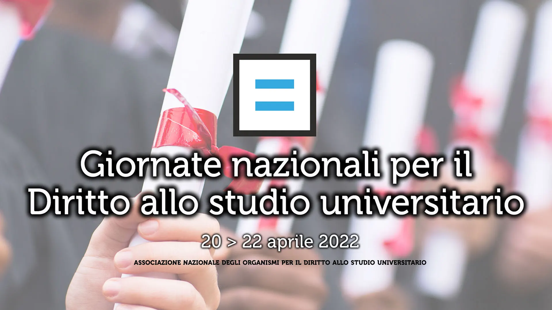 Locandina Giornate nazionali per il diritto allo studio universitario