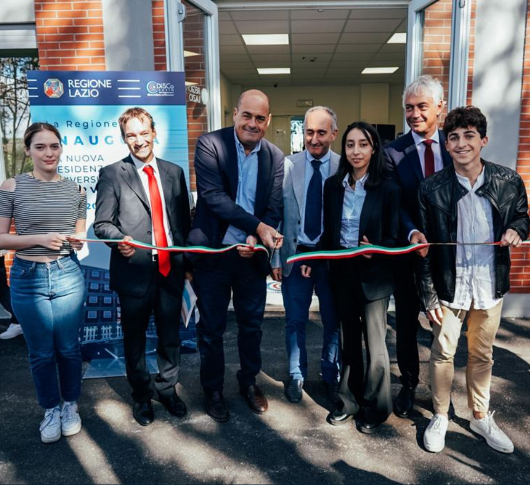 Inaugurazione della nuova residenza universitaria DiSCo a Tor Vergata