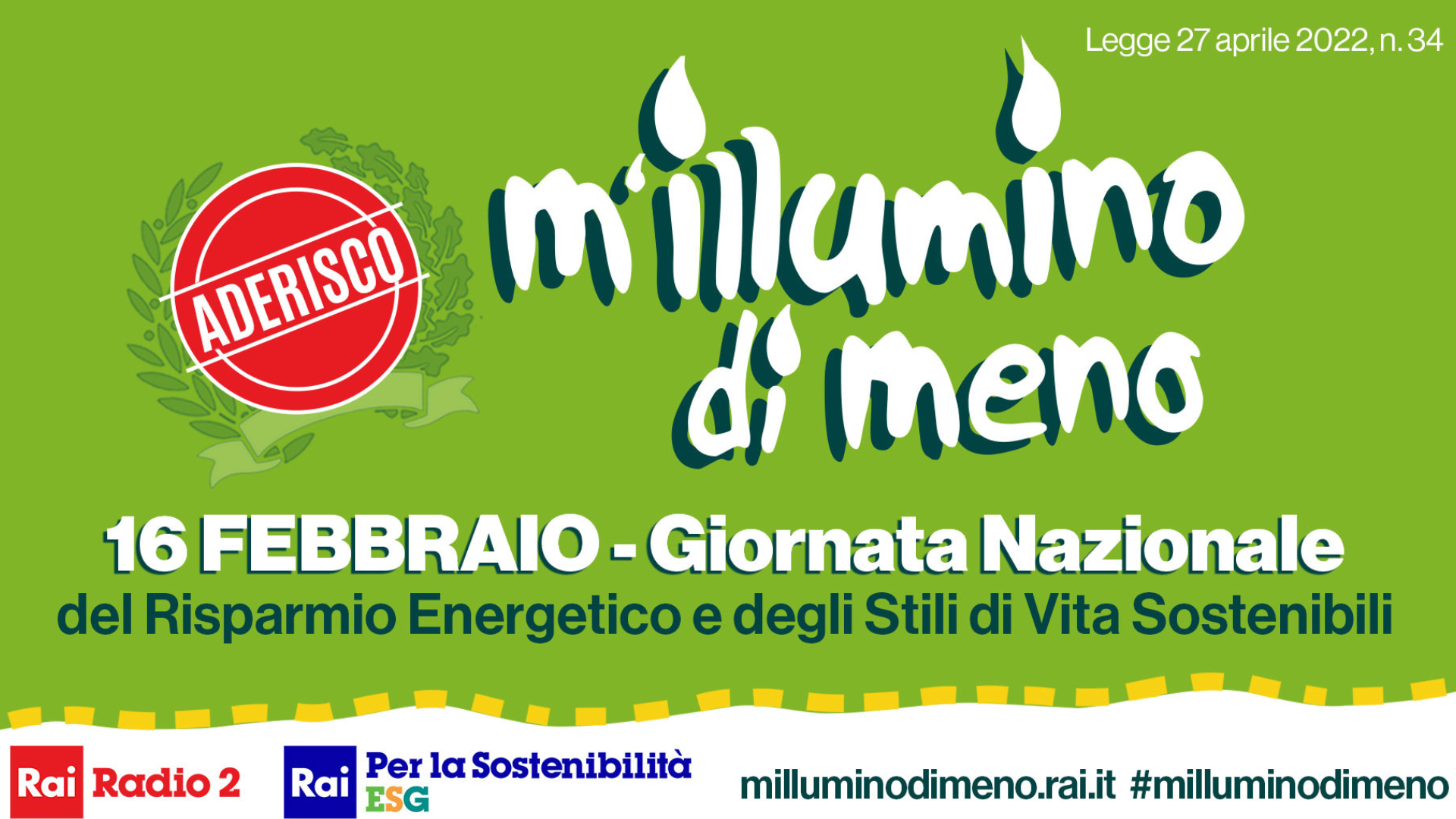 iniziativa m'illumino di meno 2023