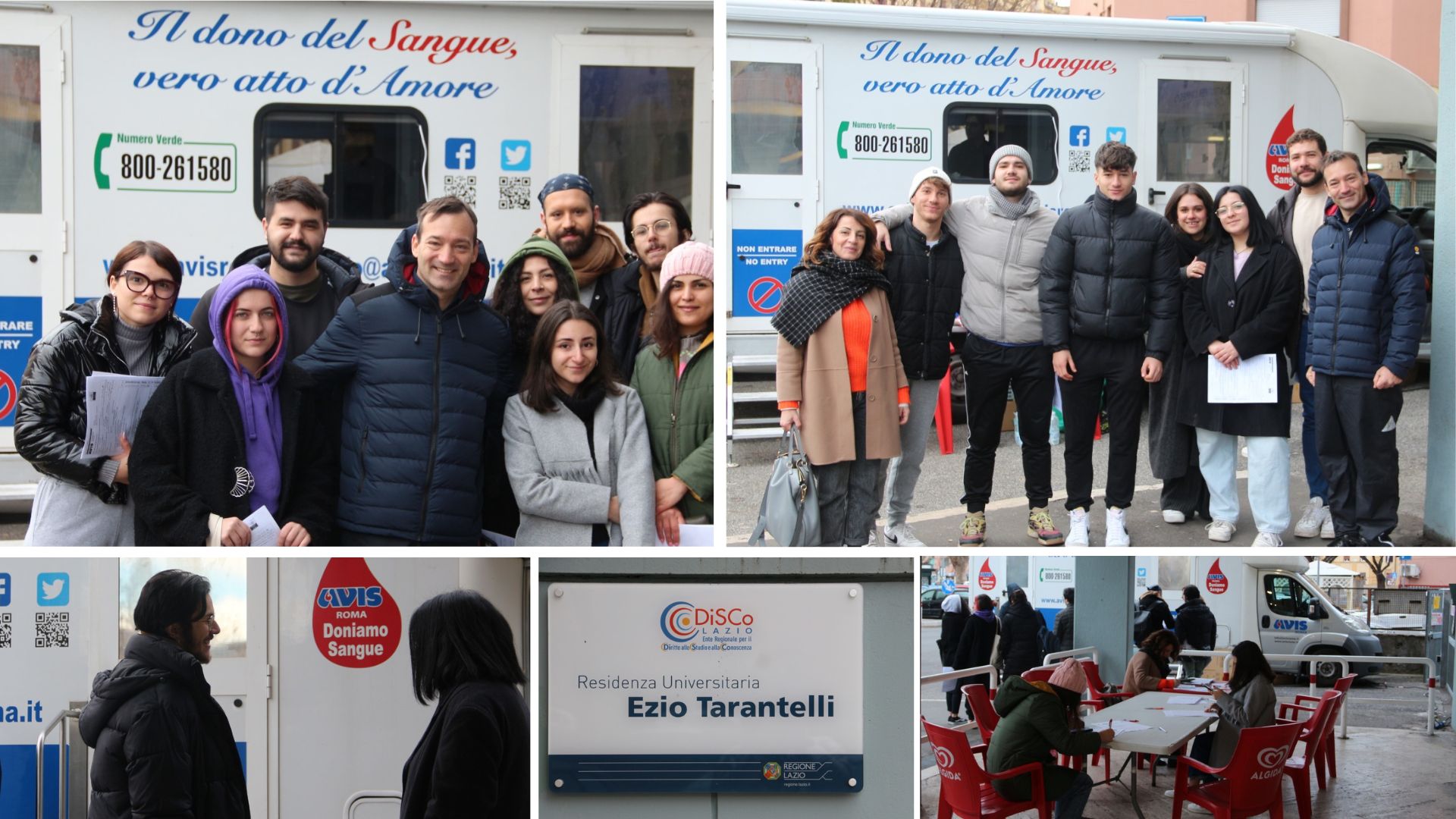 DiSCo con gli  studenti della Residenza universitaria “Ezio Tarantelli” per l’iniziativa della donazione del sangue