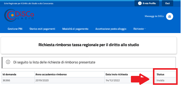 Step 4 Controlla lo stato di lavorazione della tua istanza