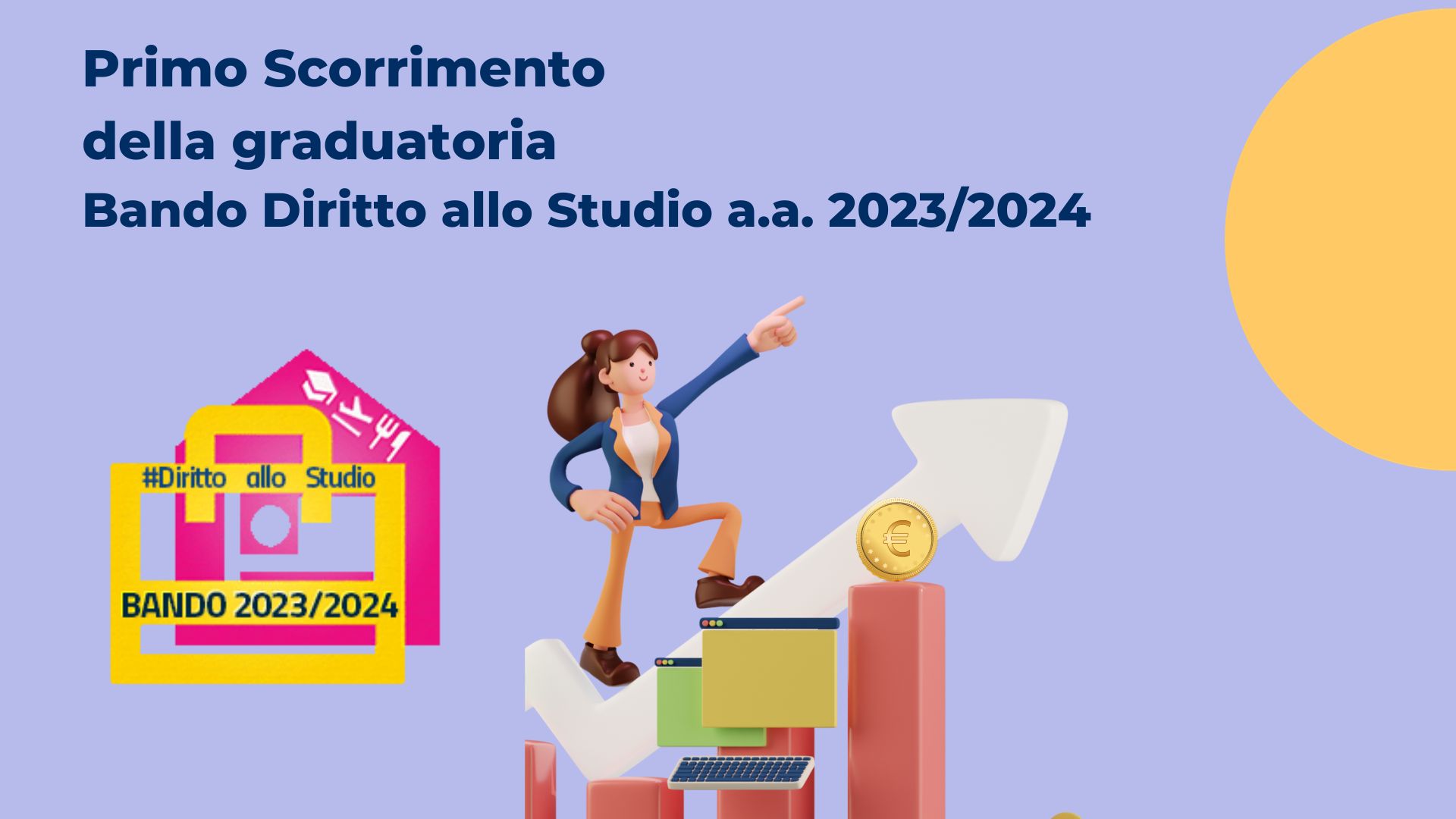 Primo scorrimento della graduatoria Bando Diritto allo Studio a.a. 2023/2024