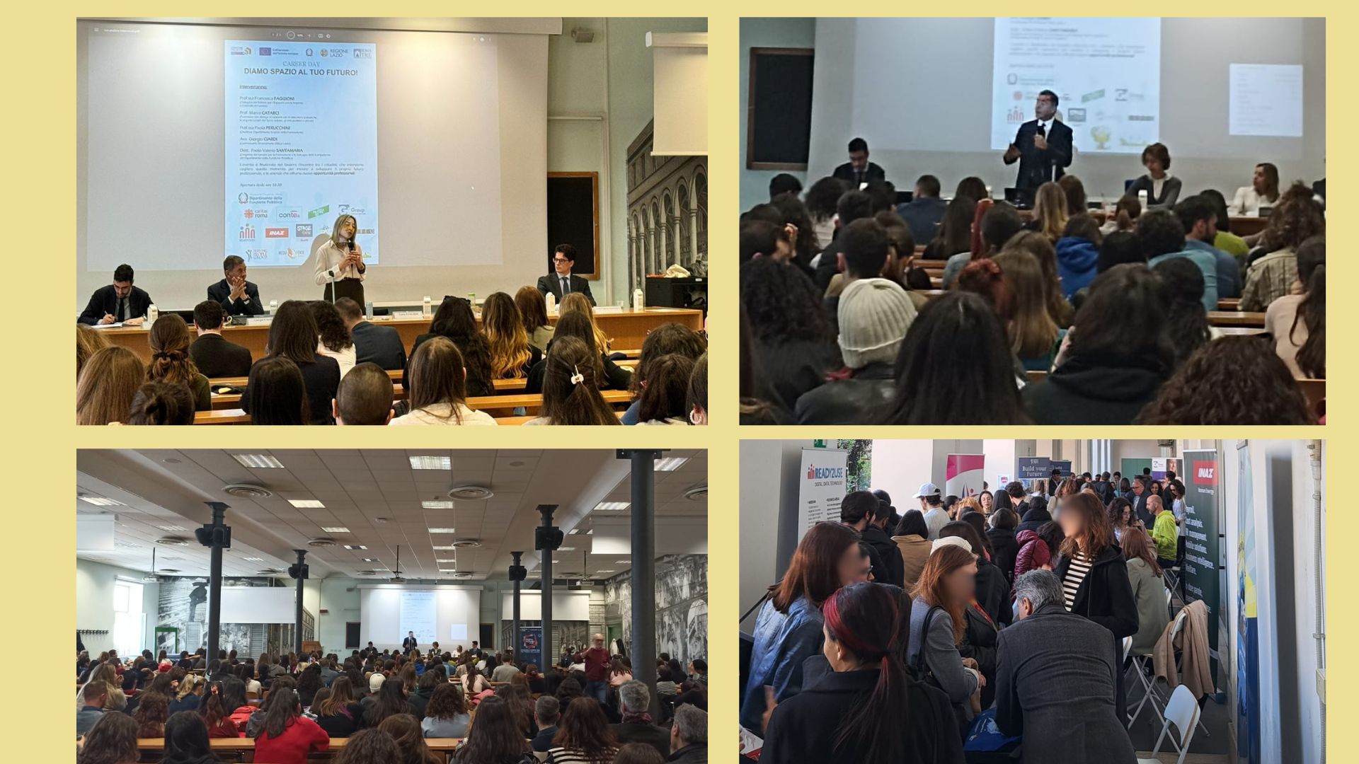 Si è tenuto oggi, presso il Dipartimento di Scienze della Formazione a Roma, il Career Day “Diamo spazio al tuo futuro!”, realizzato da DiSCo, all’interno del progetto Porta Futuro Lazio, in collaborazione con l’Università degli Studi Roma Tre e con il Dipartimento di Scienze della Formazione.