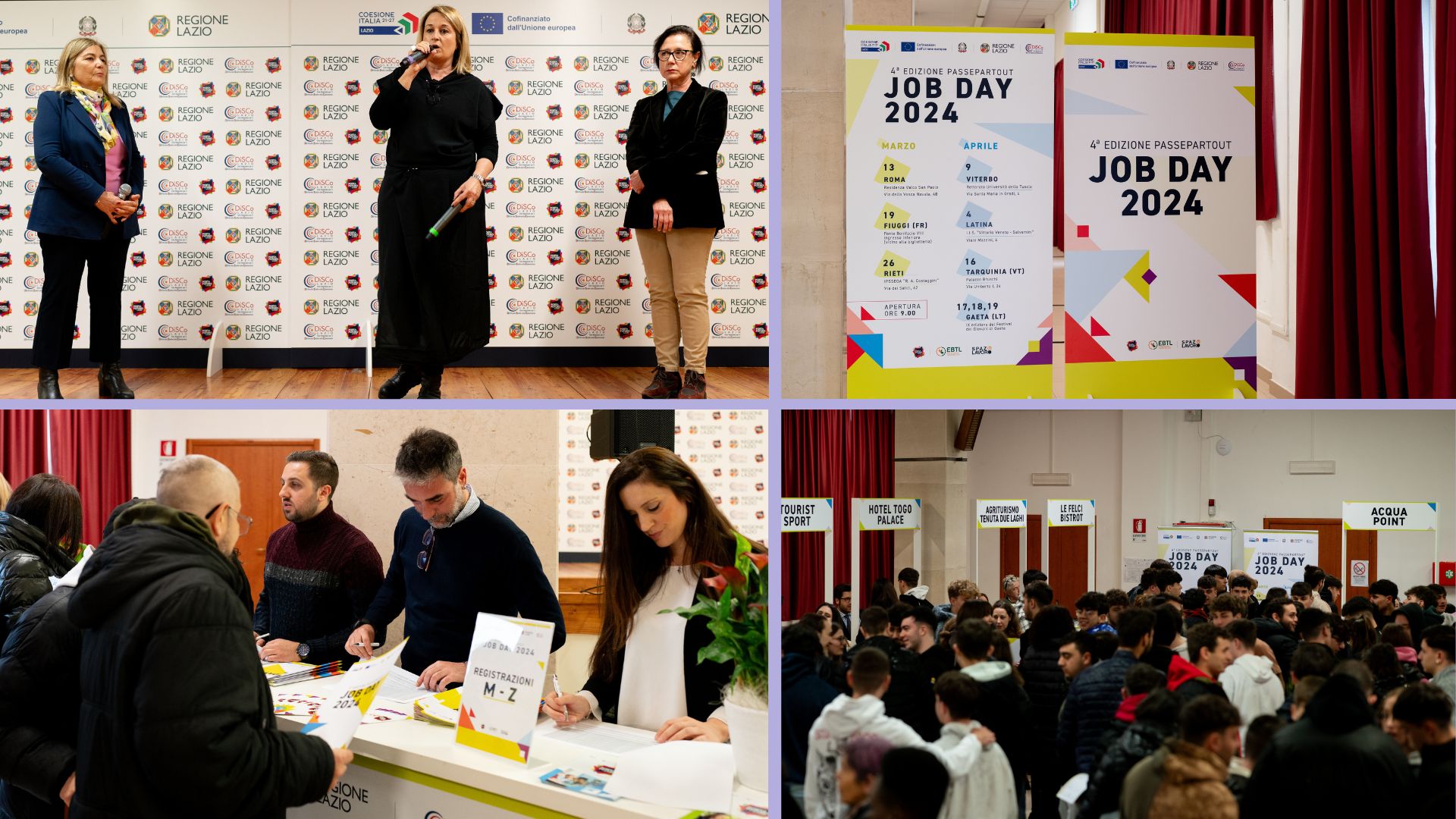 Terzo appuntamento con il Job Day “Passepartout” a Rieti-Iniziativa, organizzata da Regione Lazio con la sua rete dei Centri per l’Impiego – Spazio Lavoro, DiSCo con il progetto Porta Futuro Lazio e l’Ente Bilaterale Turismo del Lazio