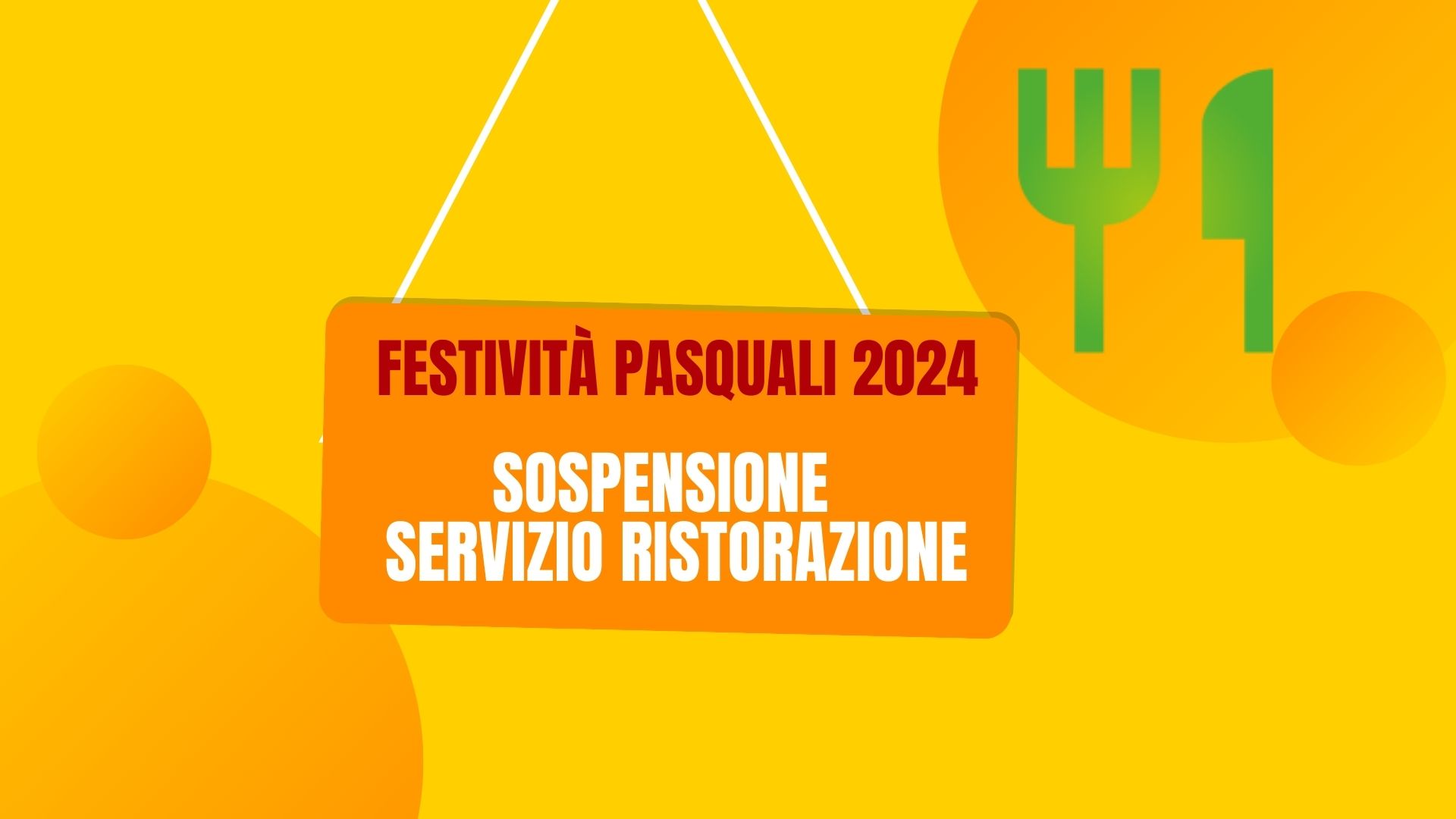 In occasione delle festività pasquali 2024 le mense e i punti ristoro dell’Area Metropolitana (comprensiva della mensa di Latina),  e le mense di Viterbo, sospenderanno il servizio di ristorazione da giovedì 28 marzo fino a martedì 2 aprile.  Mercoledì 3 aprile il servizio riprenderà regolarmente.  