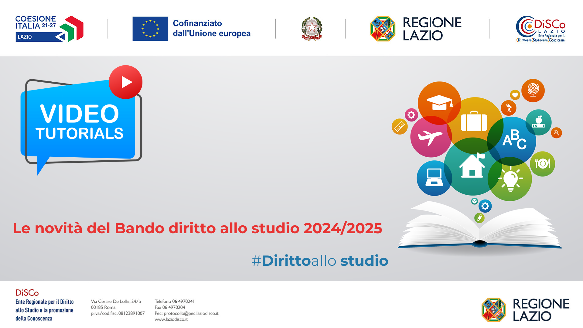 copertina tutorial "Novità del bando diritto allos tudio 2024/2025"
