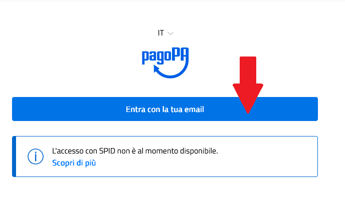 illustrazione - seleziona opzione Paga con la tua mail